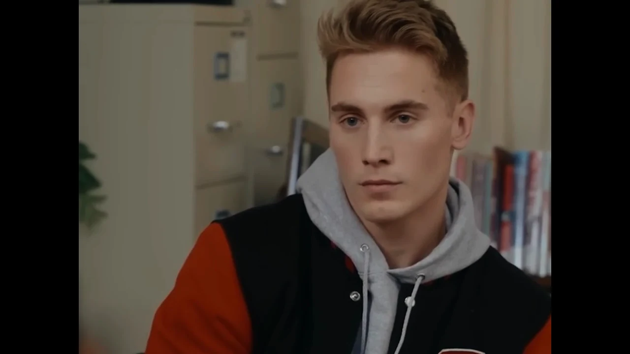 Nick Milone in the principal’s office scene from Oops I Lied